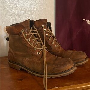 Timberland Men's Rustic Brown Lace-Up Boots